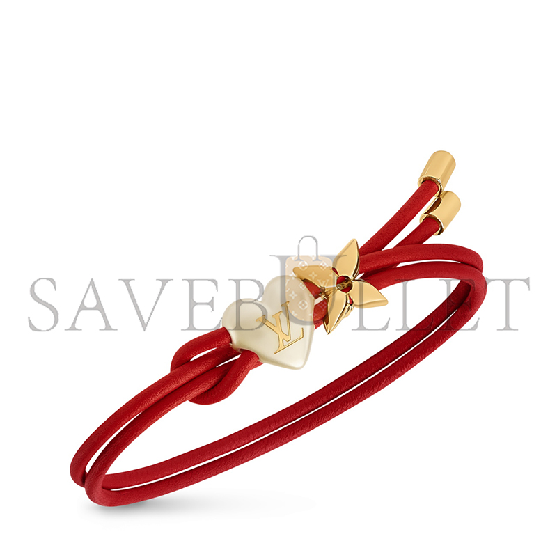 l0vis Vvtt0n lv bloom pearl heart bracelet m4719z